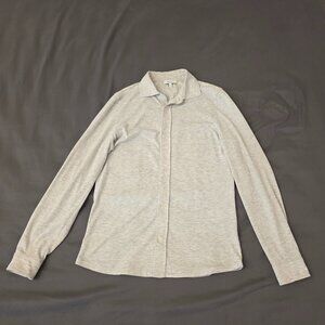 Reiss Long-Sleeve Button Up Shirt, Men's XS, Jersey Cotton